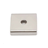 Ni-Beschichtung, quadratisch, industriell, permanent, 5 kg, 10 kg, Super-Force-Block, rechteckig, einzelnes Senkloch, Neodym-Kanal-Magnet