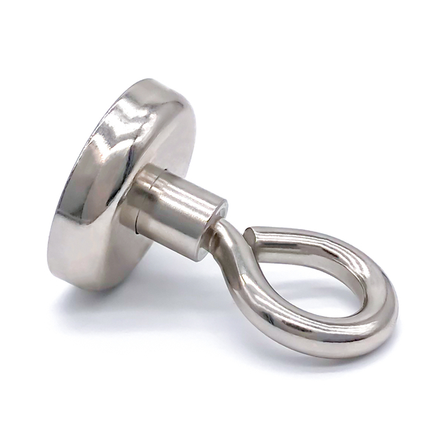 N35 NdFeB-Topfmagnet mit runder Basis und Ringschraube