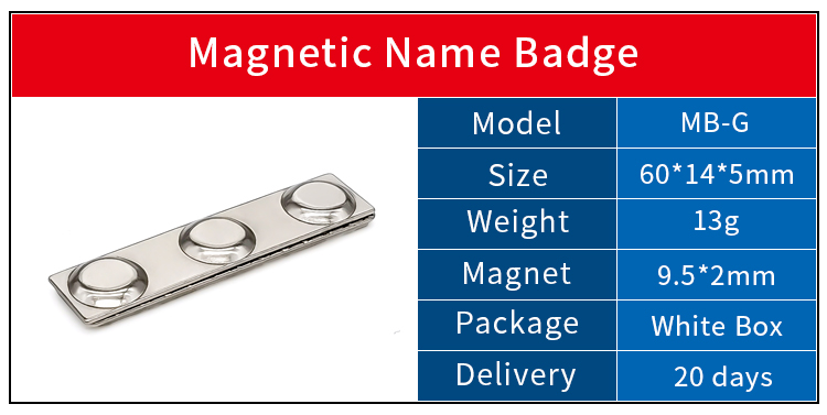 3M Adhesive Reusable Office ID Steel Plate Rectangle Neodymium Magnetic Name Badge 3M selbstklebendes wiederverwendbares Büro-ID-Stahlschild, rechteckiges Neodym-Magnet-Namensschild