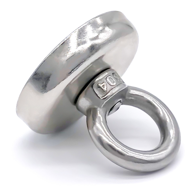 Unterwassersuch-Neodym-Angelmagnet mit runder Basis und Hebering