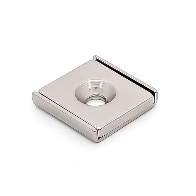 Ni-Beschichtung, quadratisch, industriell, permanent, 5 kg, 10 kg, Super-Force-Block, rechteckig, einzelnes Senkloch, Neodym-Kanal-Magnet