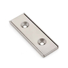 Heiße Verkäufe Hohe Qualität N35 N45 Neodym Rechteck Magnetische Werkzeug Block Form Ni Plating Senkloch NdFeB Kanal Magnet